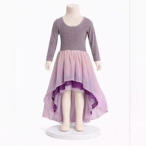 PLEIADES Purple and Pink Dress 4T